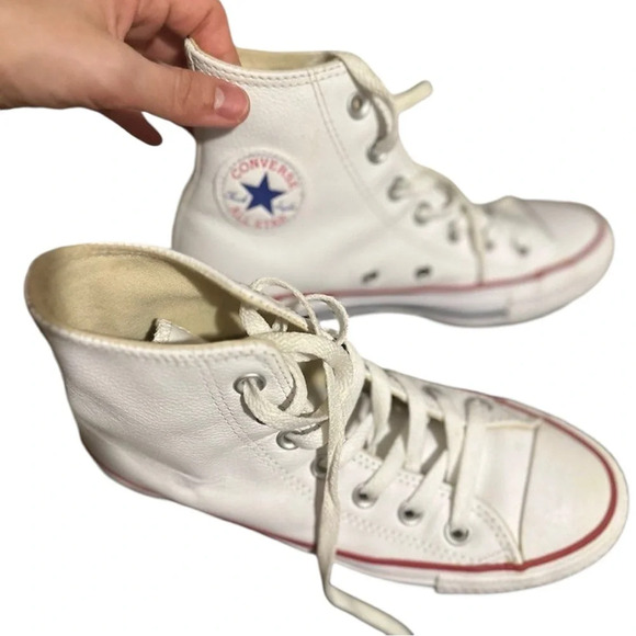 Chuck Taylor All Star  Wide High Top White SZ 5.5 Women’s - Picture 1 of 6